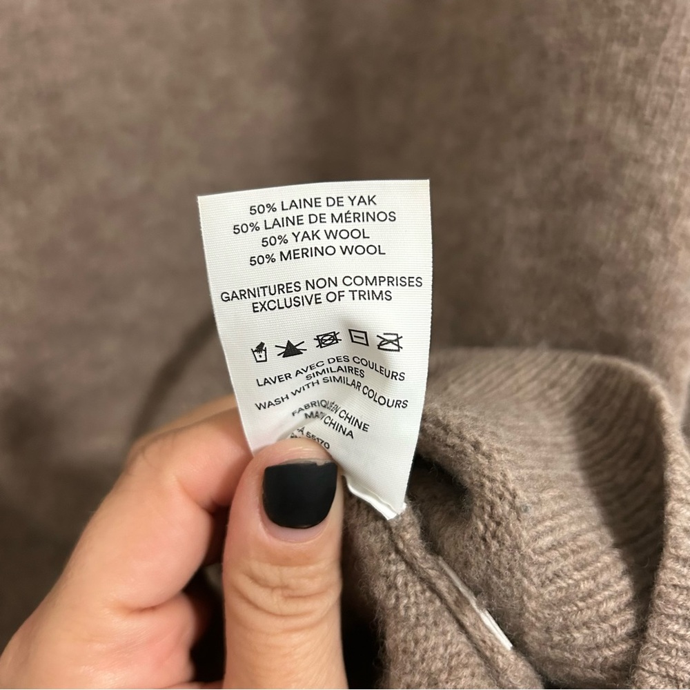 Frank & Oak Beige Taupe Sweater - Picture 6 of 6